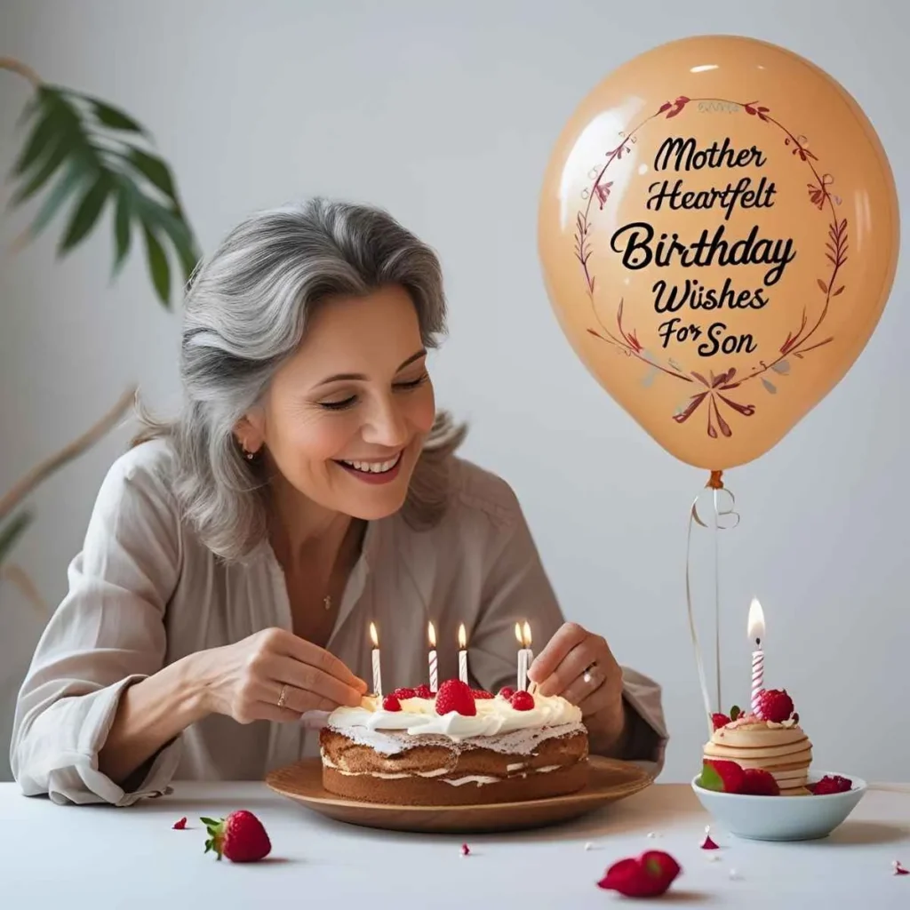 Mother Heartfelt Blessing Birthday Wishes for Son