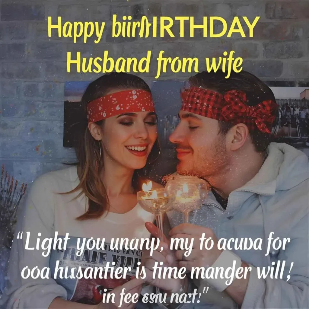 Happy Birthday Wishes for Husband from Wife 