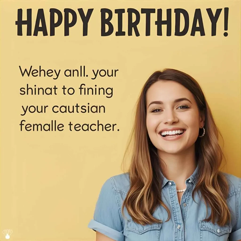 Funny Birthday Wishes for Teacher