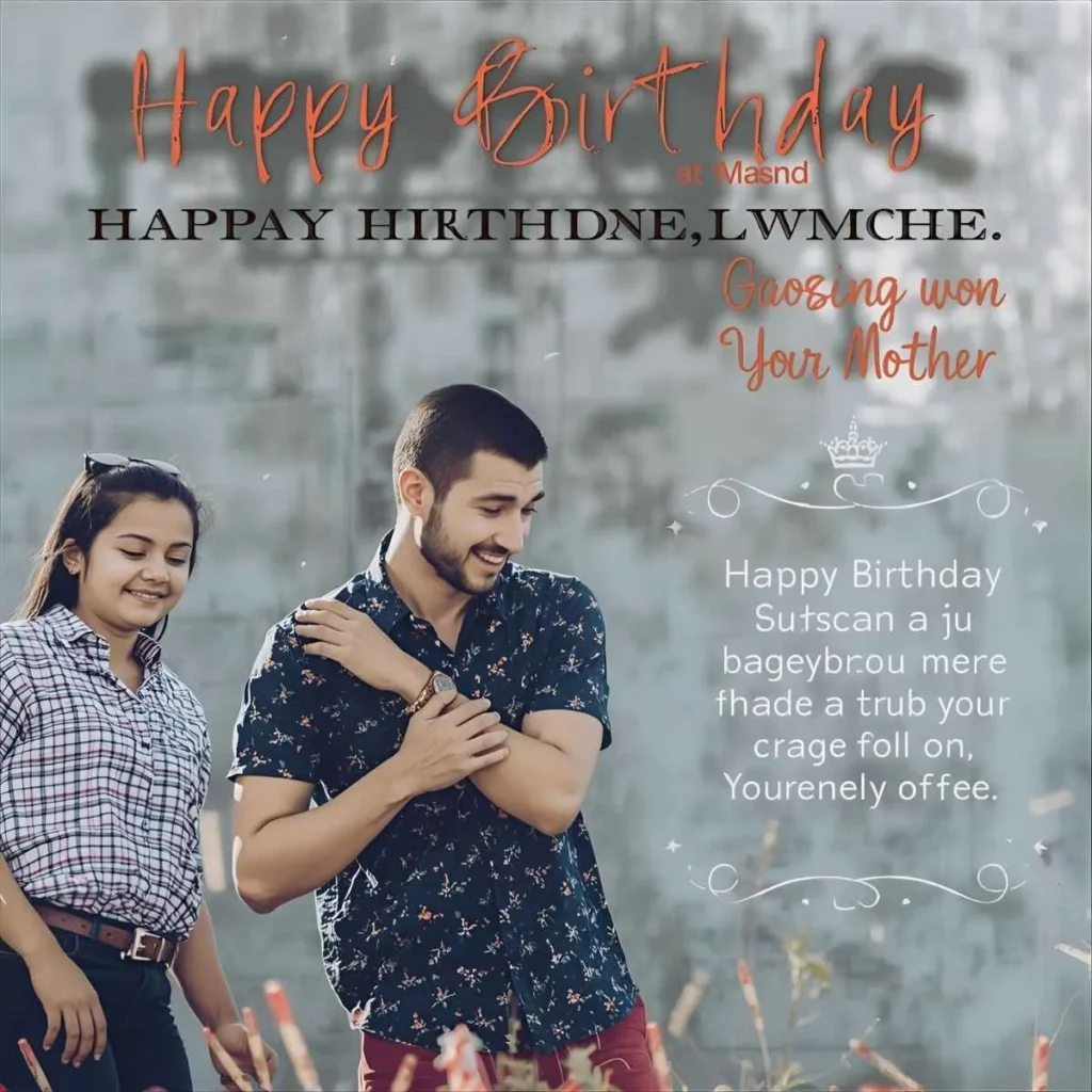 Happy Birthday Wishes for Son from Mother