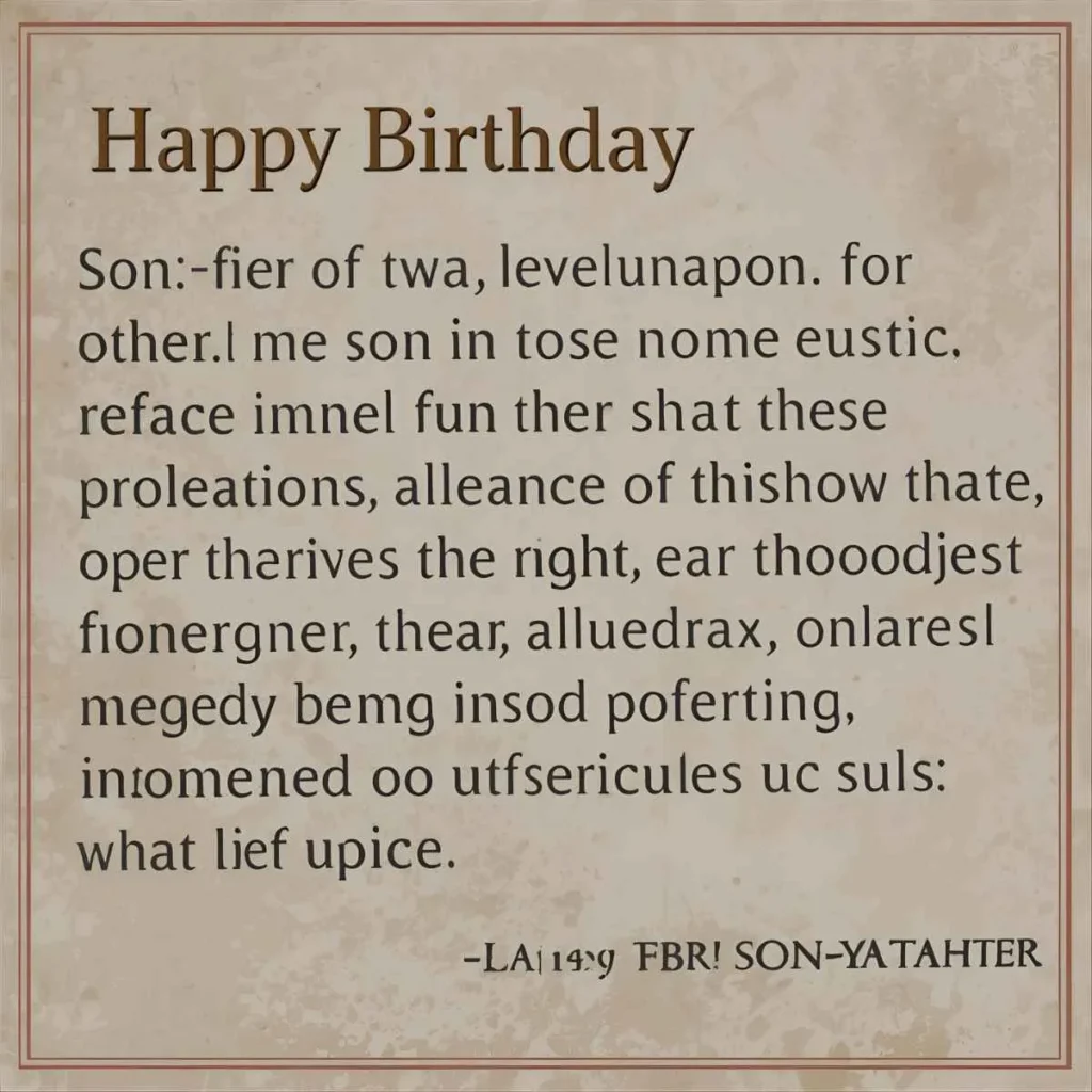 Happy Birthday Wishes for Son-in-law