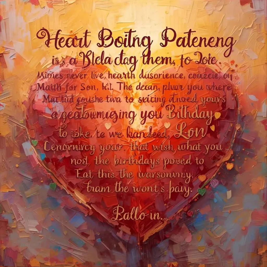 Heart Touching Birthday Blessing Birthday Wishes for Son from Mother