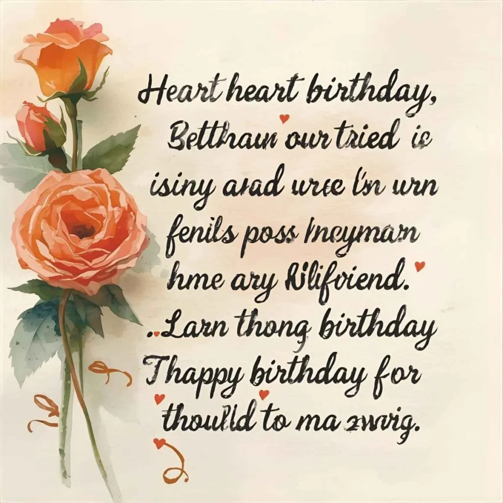 2 Line Heart Touching Birthday Wishes for Boyfriend