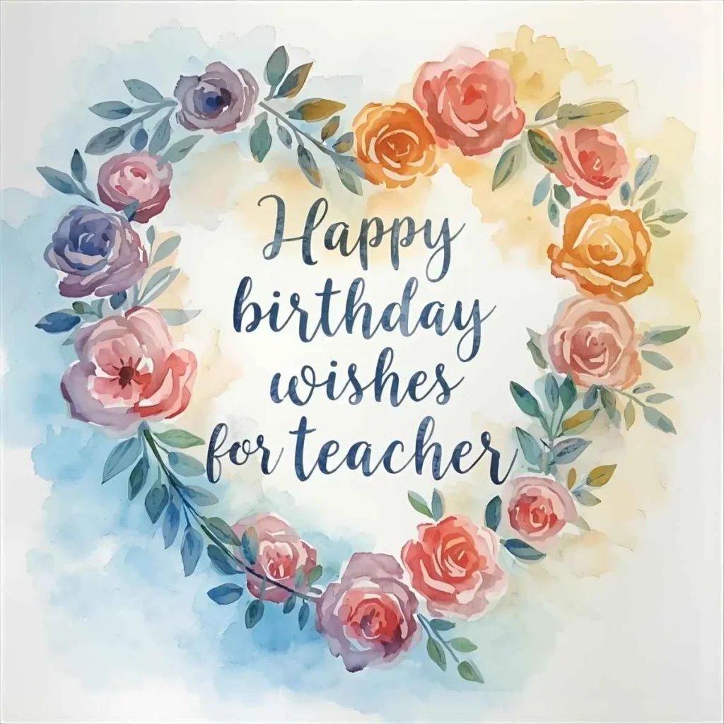 Heart Touching Birthday Wishes for Teacher