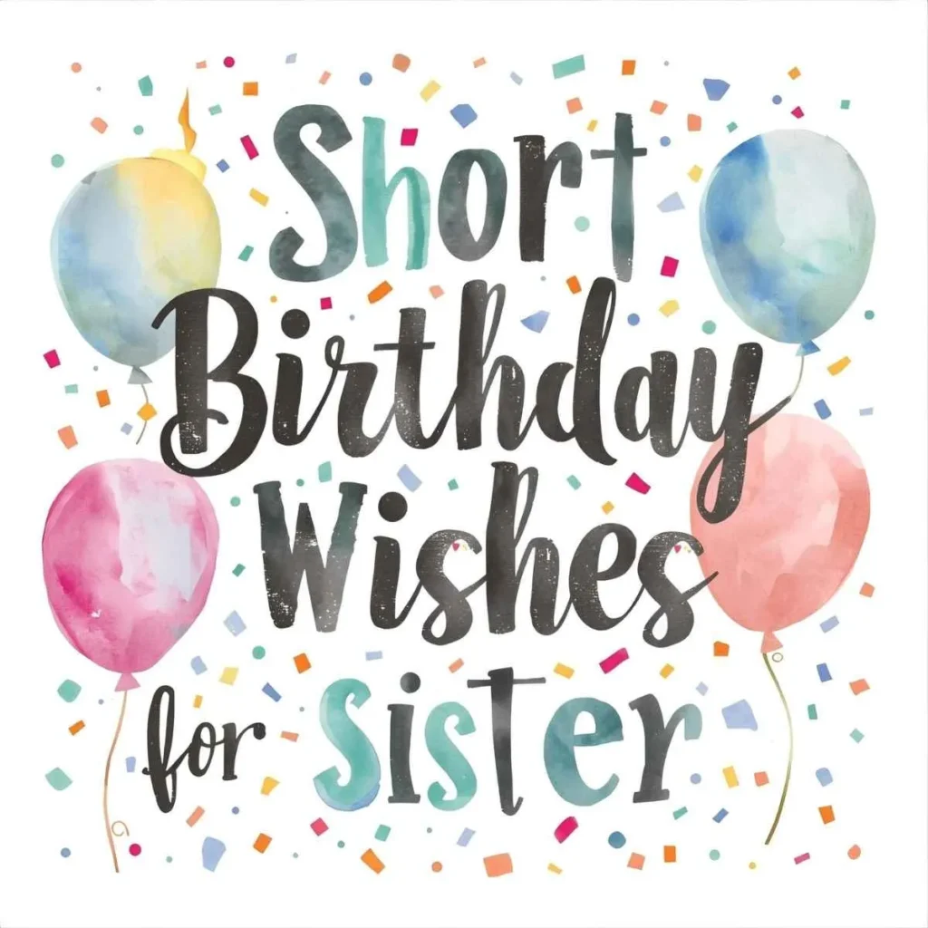 Short Birthday Wishes for Sister Funny