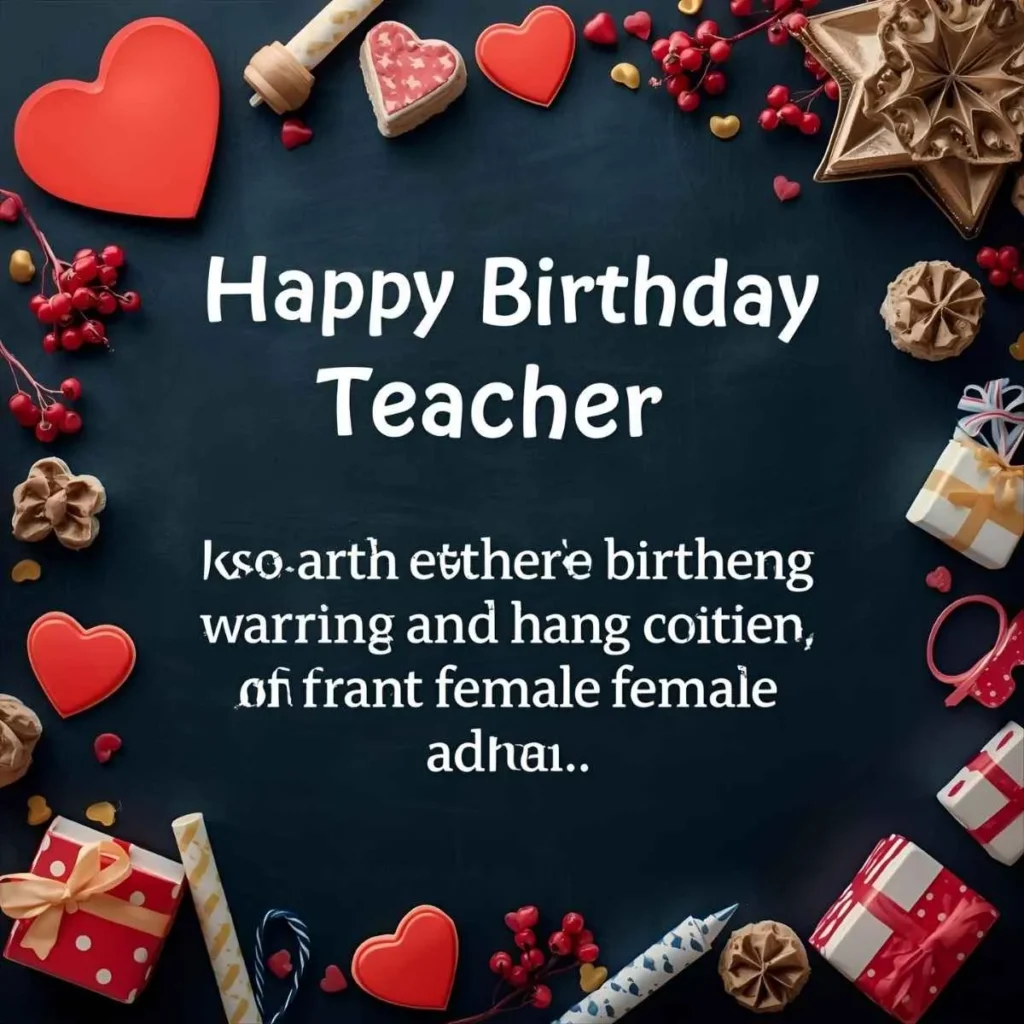 Short Heart Touching Birthday Wishes for Teacher