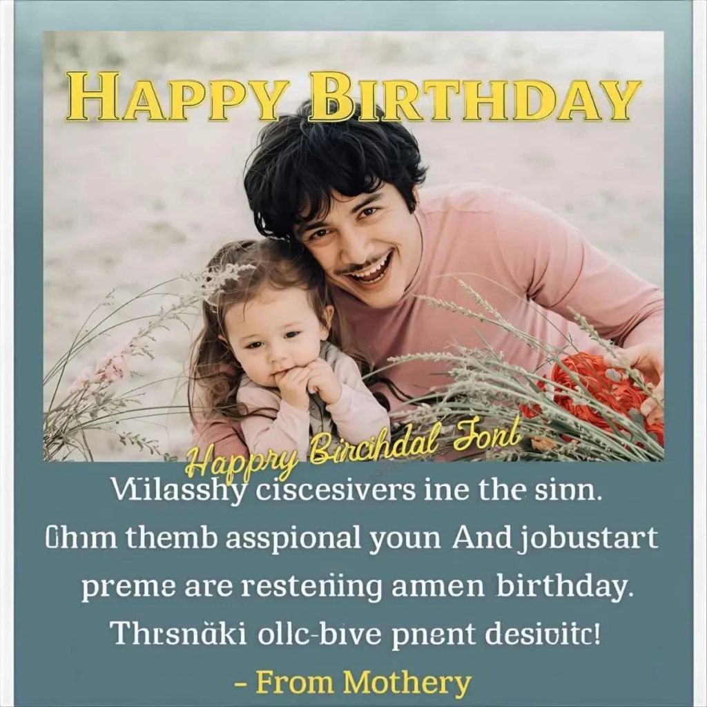 Very Special Son Blessing Birthday Wishes for Son from Mother