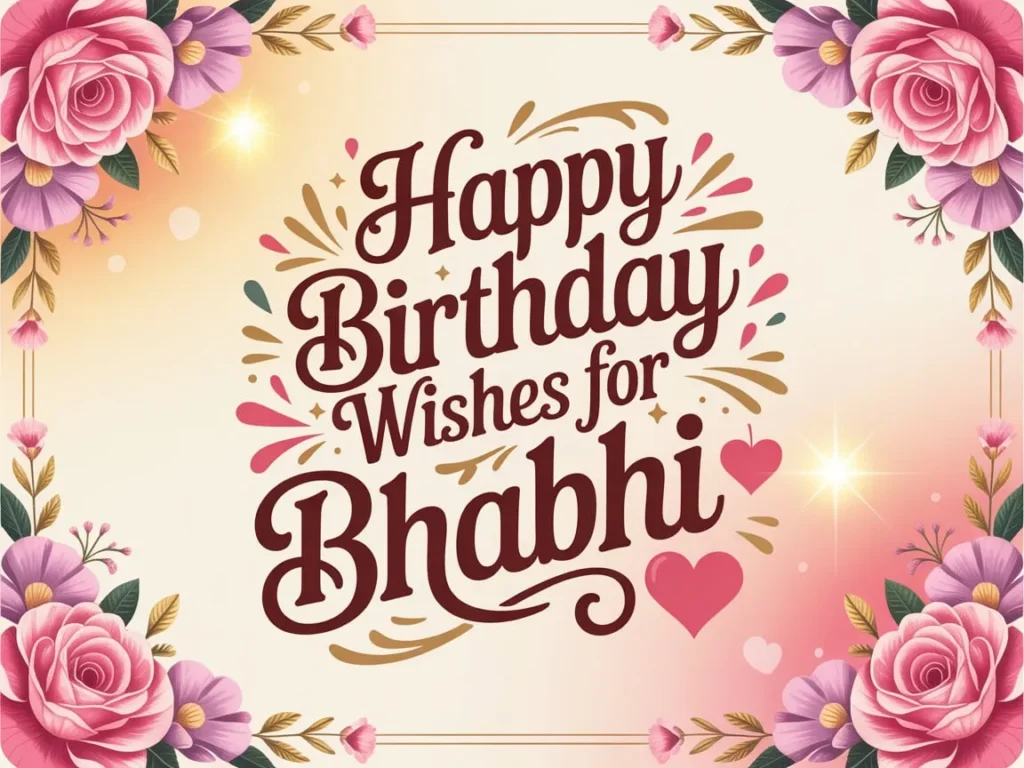 Happy Birthday Wishes for Bhabhi 