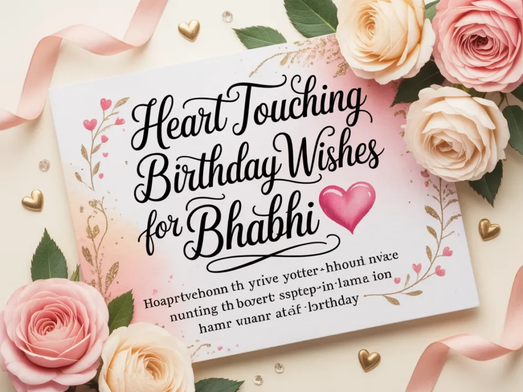 Heart Touching Birthday Wishes for Bhabhi 