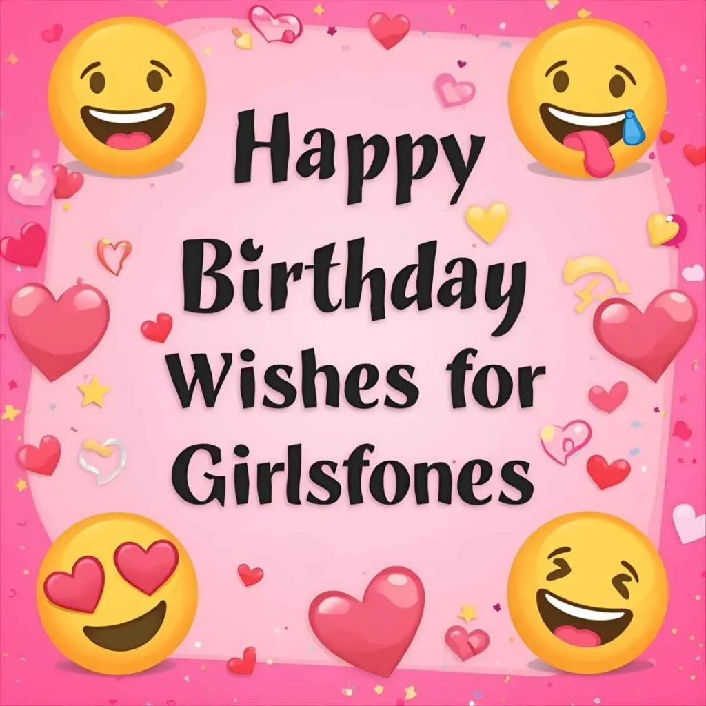 Romantic Birthday Wishes for Girlfriend with Emojis