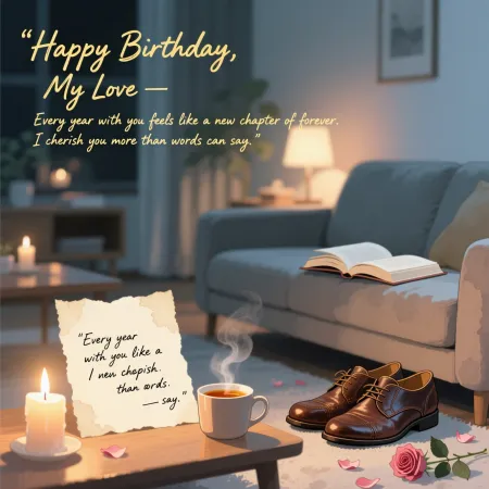 Romantic Birthday Wishes for Husband from Wife