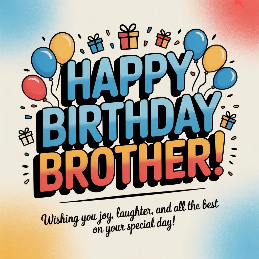 Short and Best Birthday Wishes for Brother