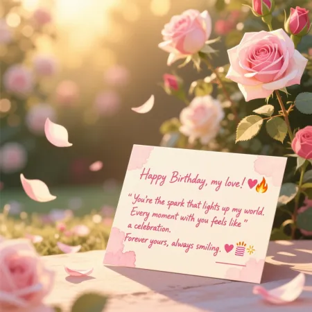 Short Birthday Wishes for Boyfriend with Emoji