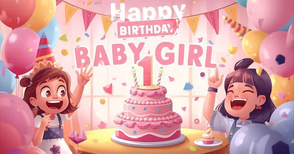 1st birthday wishes for baby girl with name