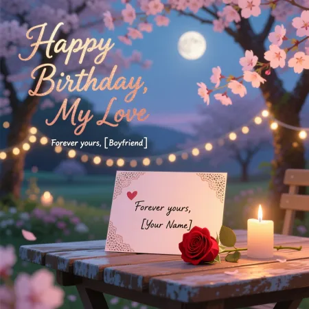 Romantic Happy Birthday Wishes for Boyfriend