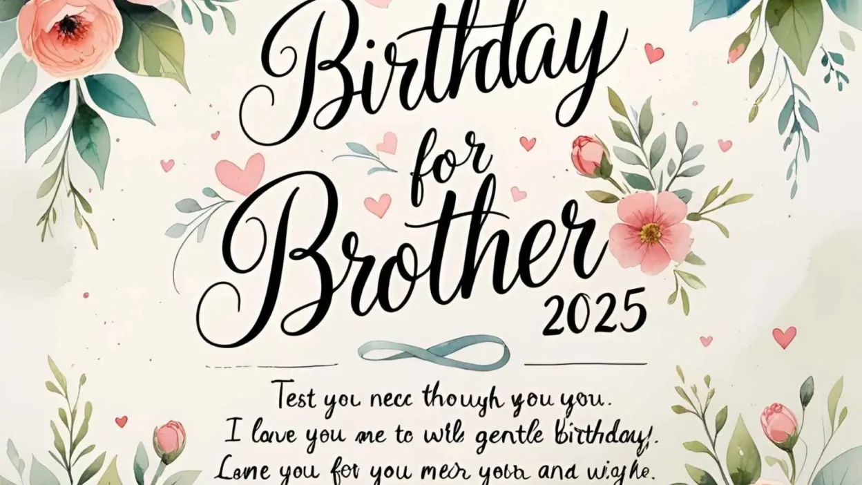 Birthday Wishes for Brother: 2025