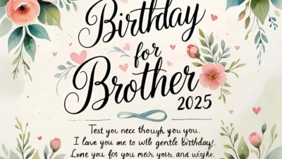 Birthday Wishes for Brother: 2025