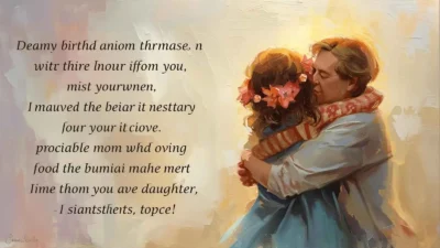Heart Touching Birthday Wishes for Daughter from Mother