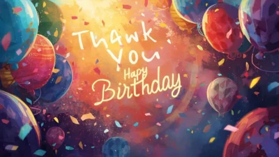 Thank You for Birthday Wishes