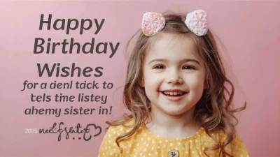 Birthday Wishes for Little Sister in 2025