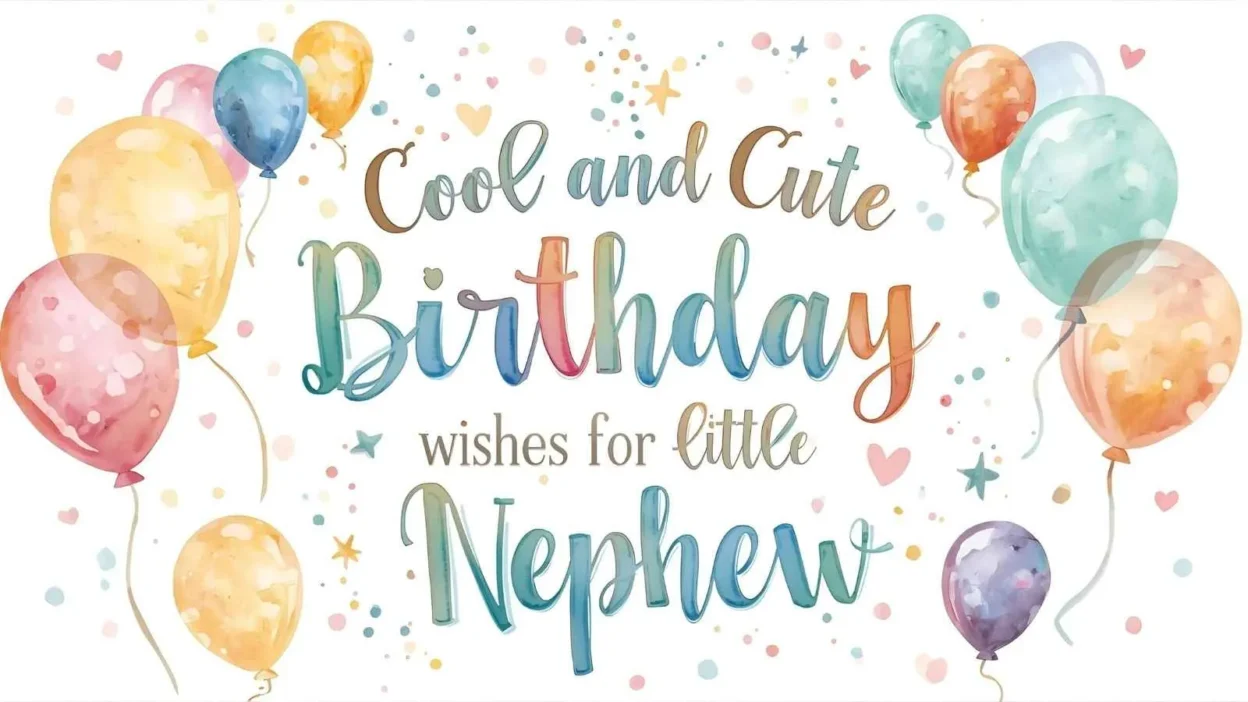 Cool and Cute Birthday Wishes for Little Nephew