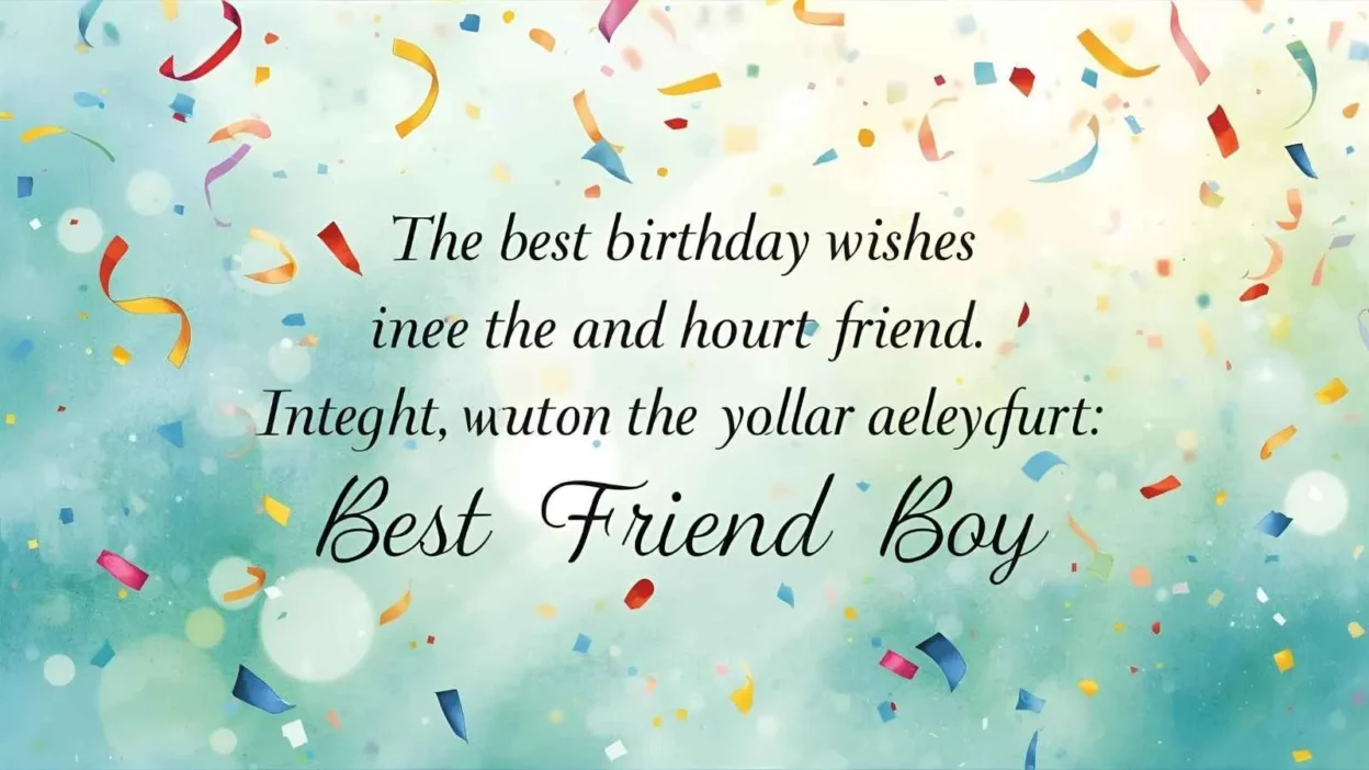 Birthday Wishes for Best Friend Boy