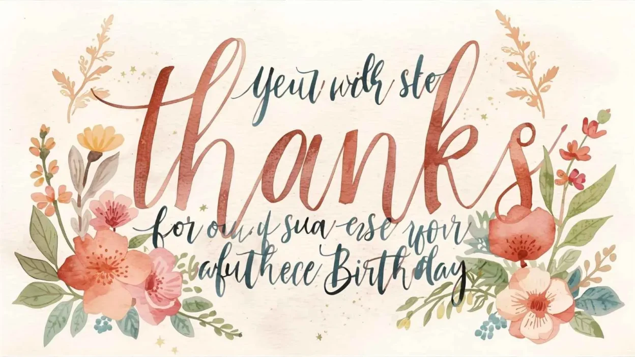 Thanks Message for Birthday Wishes