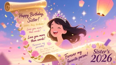 Birthday Wishes for My Sister