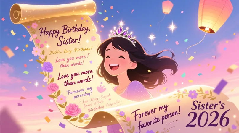 Birthday Wishes for My Sister