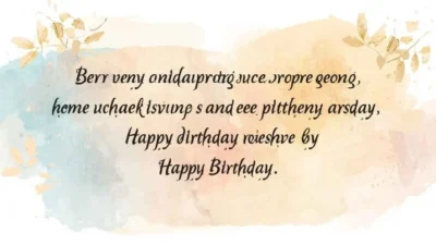 Distance Birthday Wishes