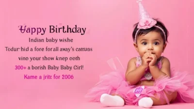 First Birthday Wishes for Baby Girl