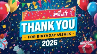 Status Thank You for Birthday Wishes