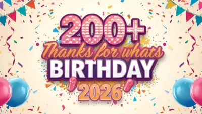 Thanks for Birthday Wishes in English